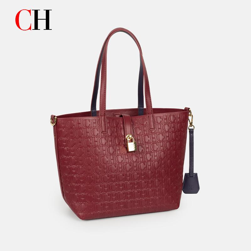 CH Embossed Monogram Tote Bag  - Tote Bag Leather Monogram review and price