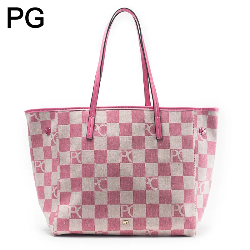PG Retro Womens Checkered Tote - Tote Bag Leather Monogram review and price