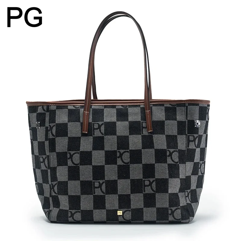 PG Retro Womens Checkered Tote - Tote Bag Leather Monogram review and price