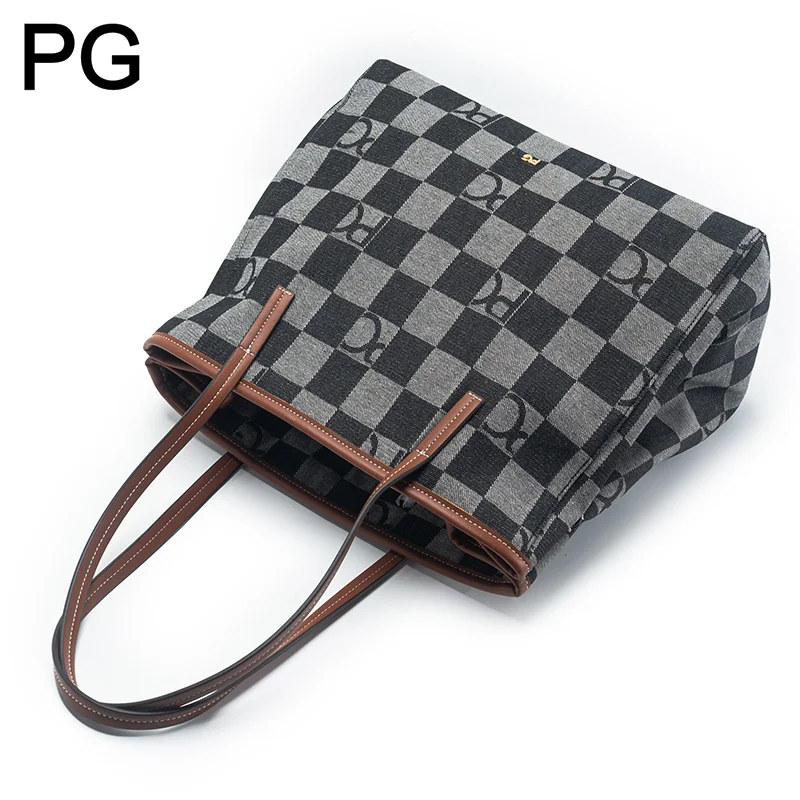 PG Retro Womens Checkered Tote - Tote Bag Leather Monogram review and price